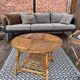 table basse rotin vintage, style Audoux et minet