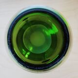 Green glass vase