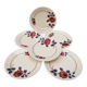Badonviller Rose porcelain dinner plates