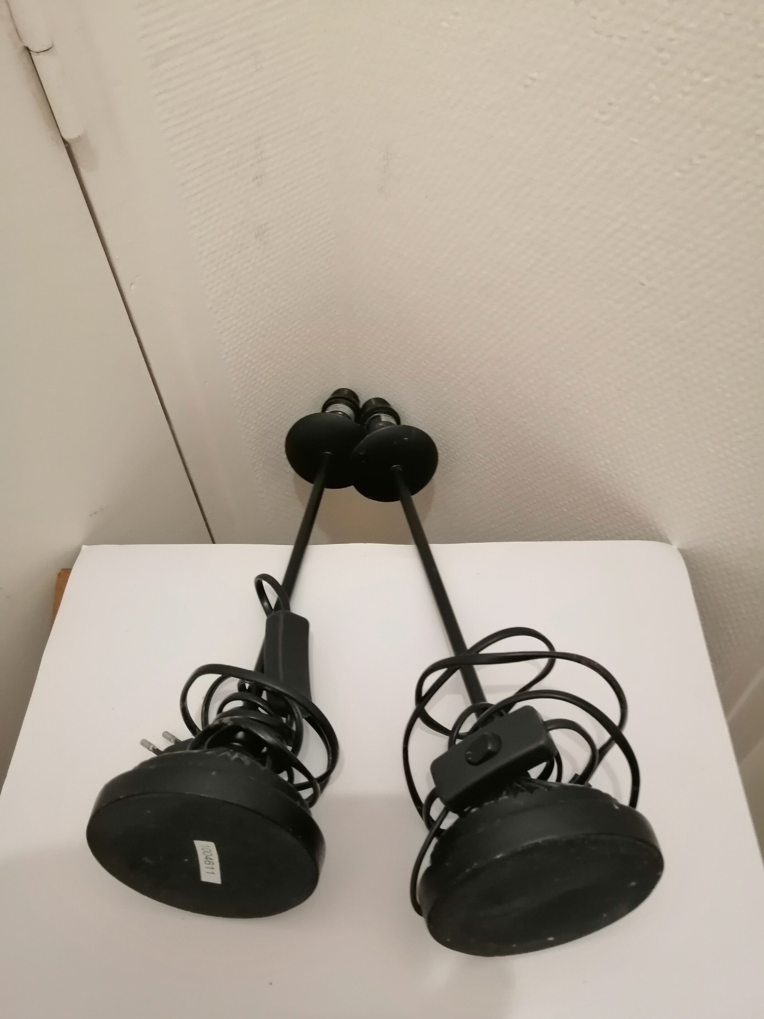 Pair of table or bedside lamp