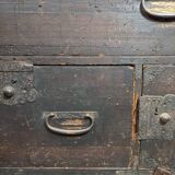 Commode à linge Tansu Japon, style Wabi Sabi, début XIXeme