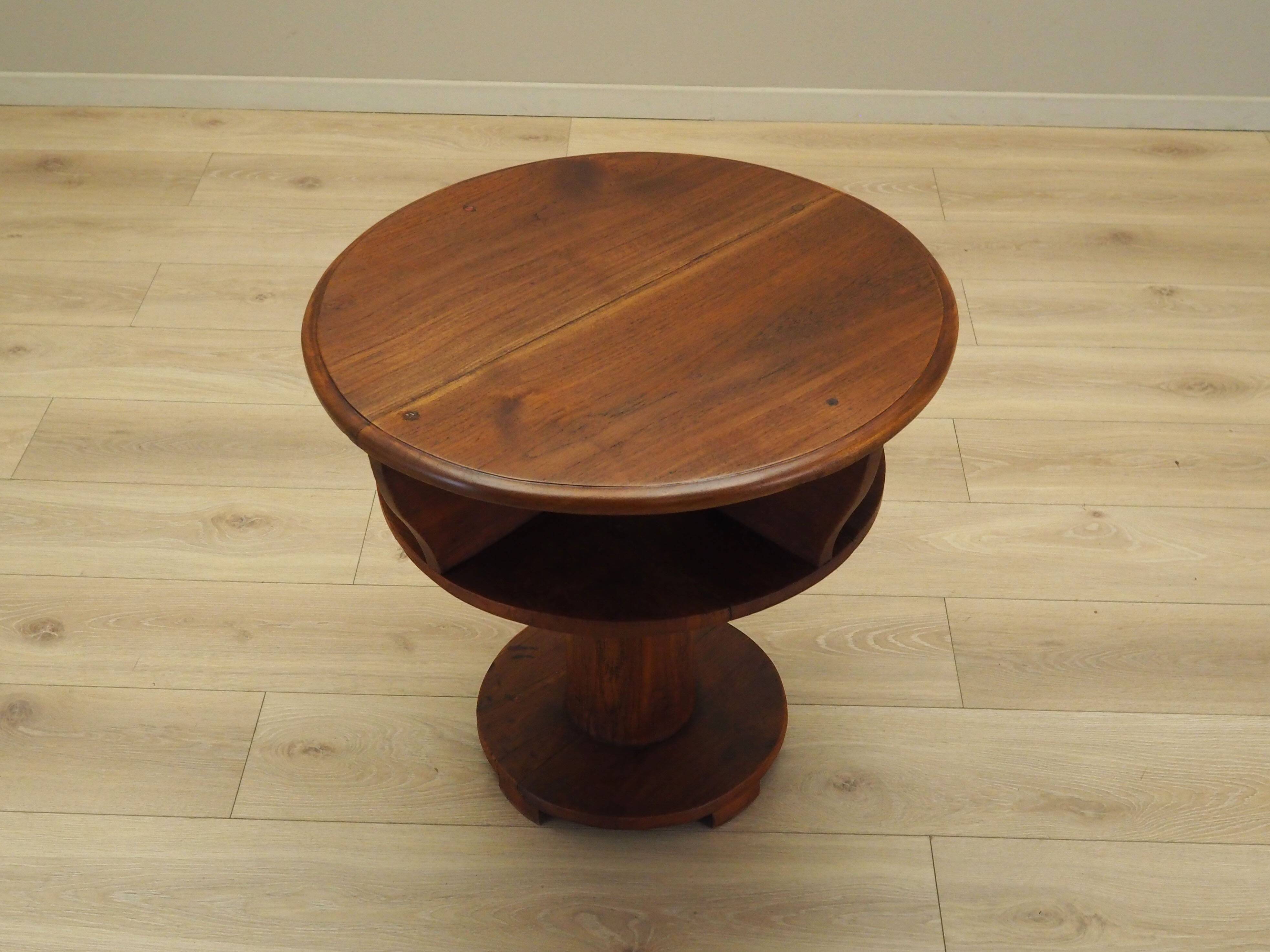 Oak coffee table, Italian design, 1960s, production: Italy