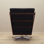 Fauteuil de bureau en cuir, design danois, années 1970, production : Danemark