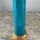 Vintage column lamp base in opaline and brass