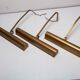 Lot of 3 brass painting wall light