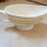Service of ceramic plates Salins vintage Montreal yellow