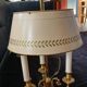 Exceptional empire style boiler lamp, swan, lucien gau - in excellent condition