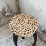 Paire de tabourets corde