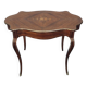 Napoleon III violin-shaped middle desk table 19th in marquetry