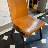 Series of 6 stackable industrial chairs, Roland Rainer for Emil & Alfred Pollak, ca 1950