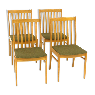 Set of 4 oak chairs, Sweden, 1960