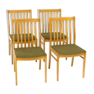 Set of 4 oak chairs, Sweden, 1960