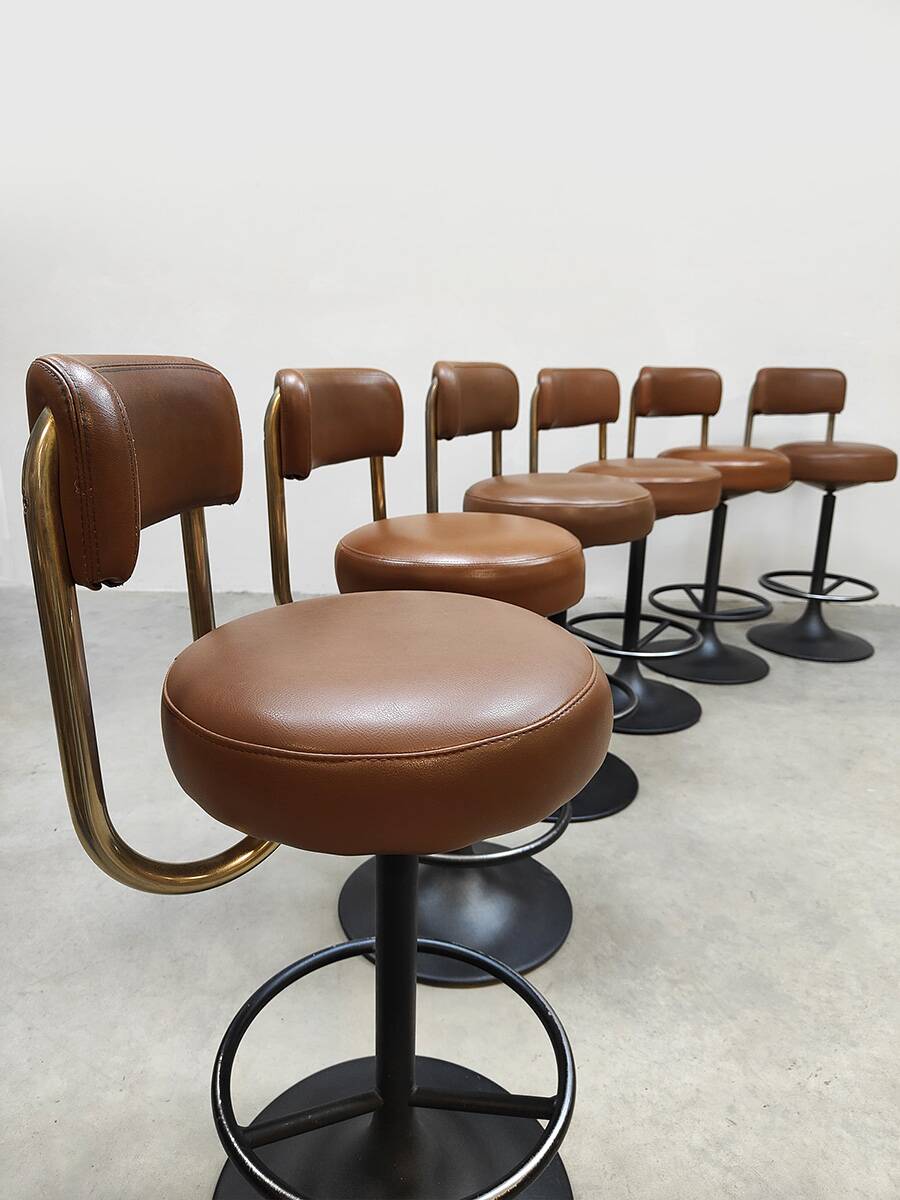 Vintage bar stools by Swedish designer Borje Johanson