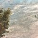 Mid 20th Century French Farmhouse Landscape Oil Painting on Board