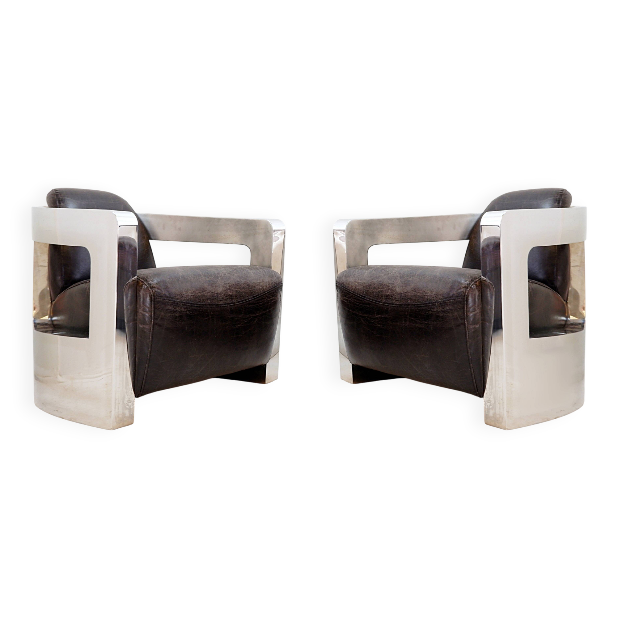 Paire de fauteuils "Mars" Timothy Oulton - 2009
