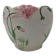Vintage ceramic cache-pot with floral relief (Barbotine) – Ø 20 cm