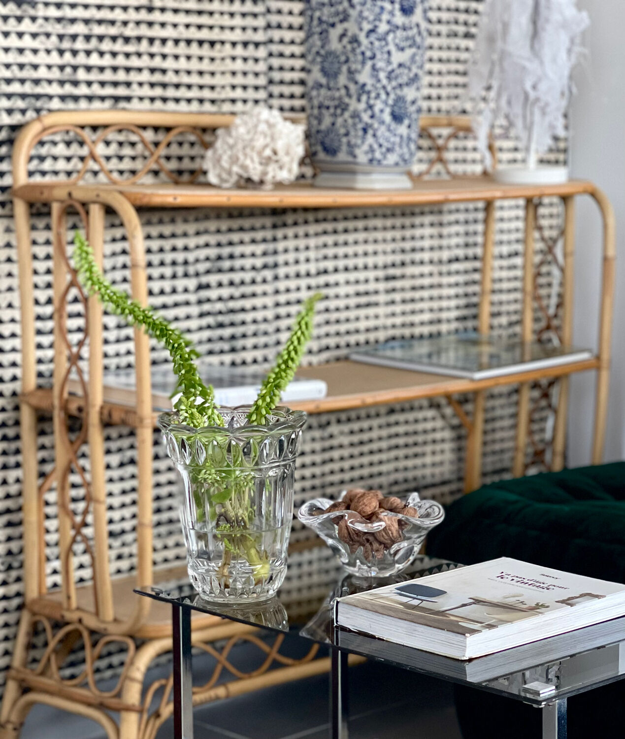 Empty crystal pocket of Sevres