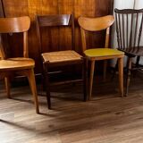 Set of 4 mismatched chairs