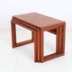 Set of 3 "#253" teak nesting tables by Kai Kristiansen / Mid-century Danish modern design / Minimalism / 1960s