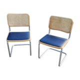 Set of 2 chairs by Marcel Breuer Cesca b32 edition of the 70s