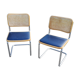 Set of 2 chairs by Marcel Breuer Cesca b32 edition of the 70s
