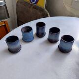 5 ceramic candle holders