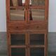 Antique teak cabinet with two drawers and four doors