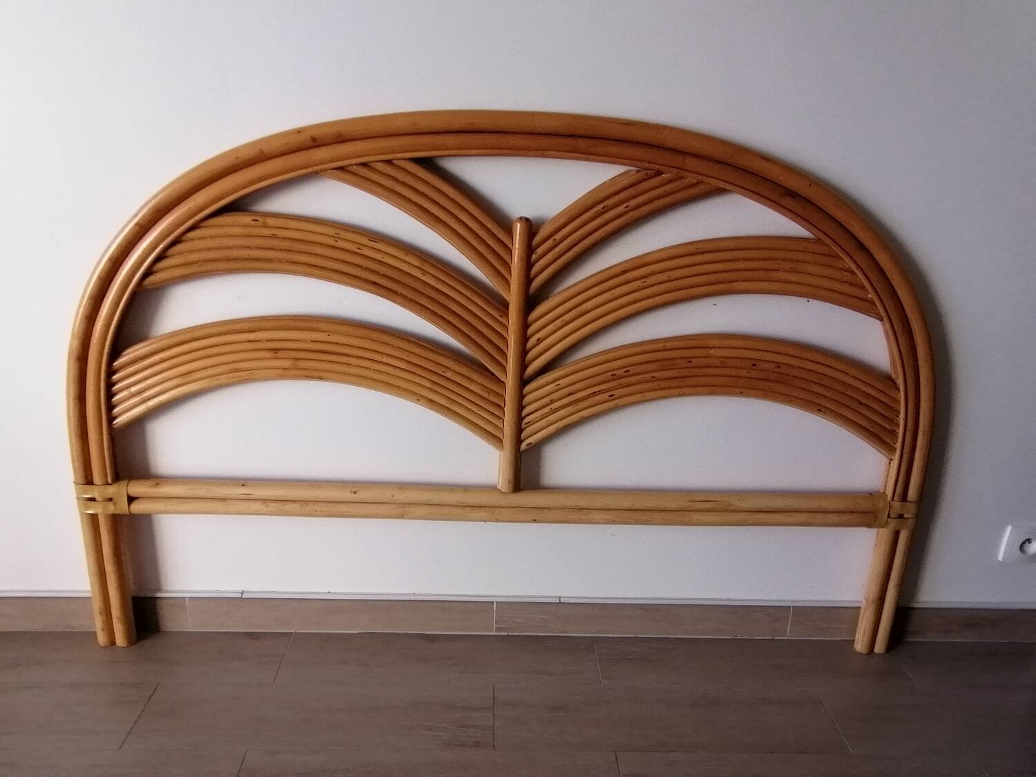 Rattan headboard