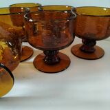 6 Biot bubble glass glasses or cups
