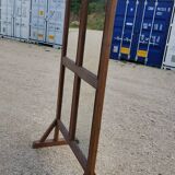 Screen - partition in old Burmese teak / 4 double-sided mirror panels