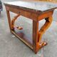 Cherry wood console table, circa 1830