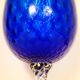 Glass vase Empoli Italy 1960