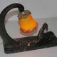 Art deco lamp gazelle decoration Manufacture 30's years