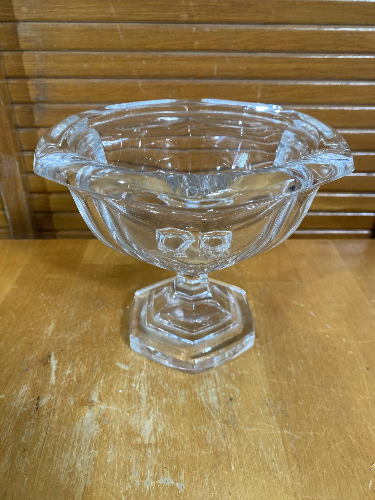 Vintage Art Deco Moulded Crystal Coupe BACCARAT Bourbon Model