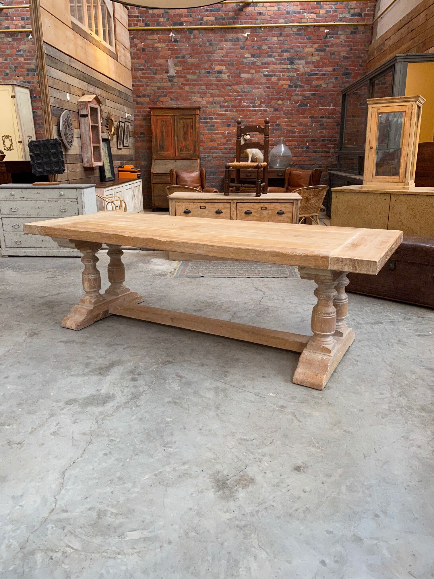 Oak farmhouse table