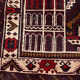 Afghan carpet Baluch vintage 140x86cm