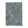 Handwoven oriental vintage 175 cm x 247 cm blue patchwork carpet