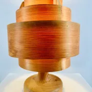 B-262 Pine Veneer Table Lamp By Hans-Agne Jakobsson For Ab Ellysett, Sweden, 1960S