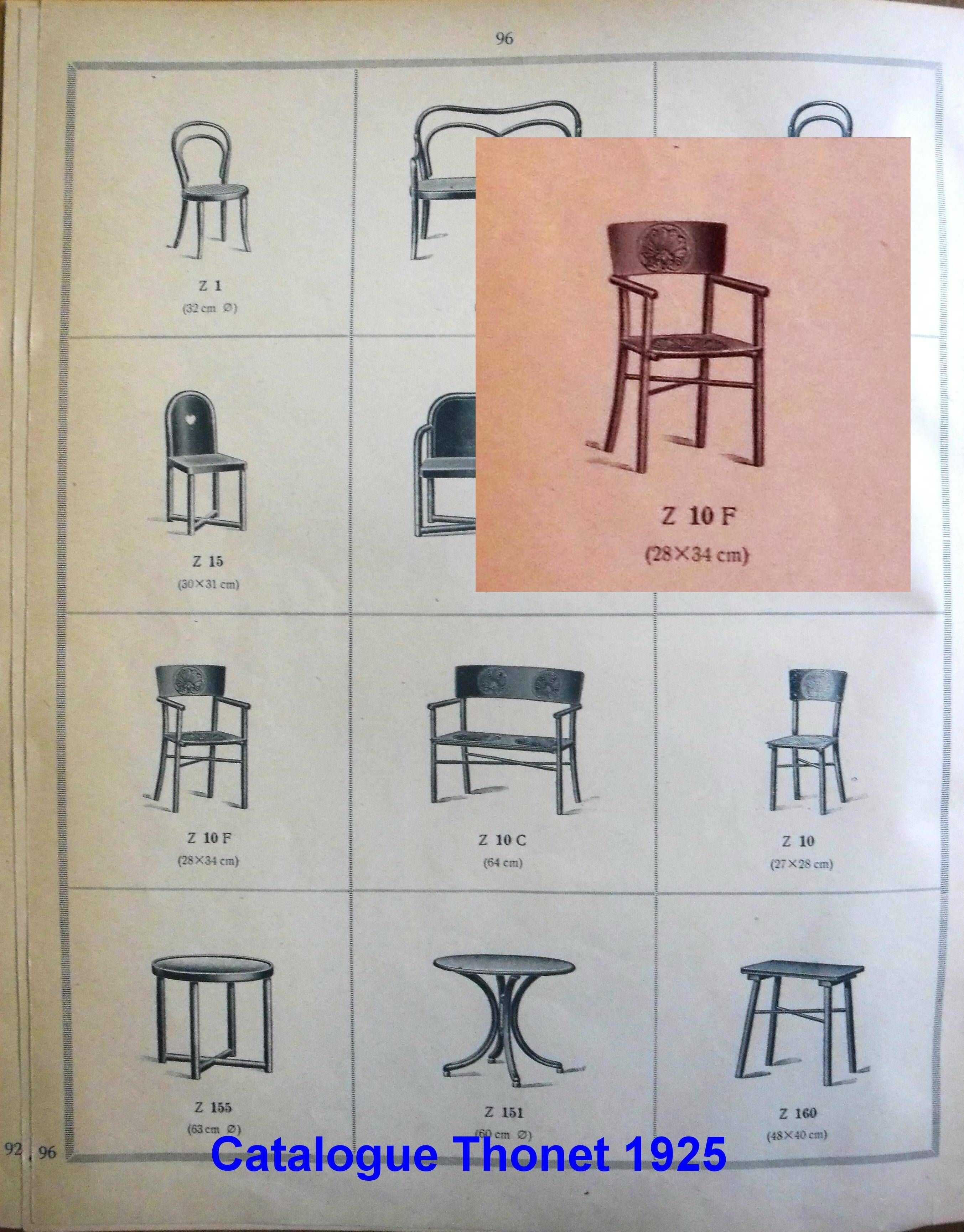 Thonet armchair for children No. Z10/F, 1925. Full Art Deco.