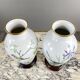Pair of porcelain vases by Franklin, “The Meadowland Bird Vase”, 20th century.