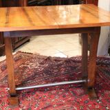 Table console blond walnut design 1930 - 1950 wallet tray