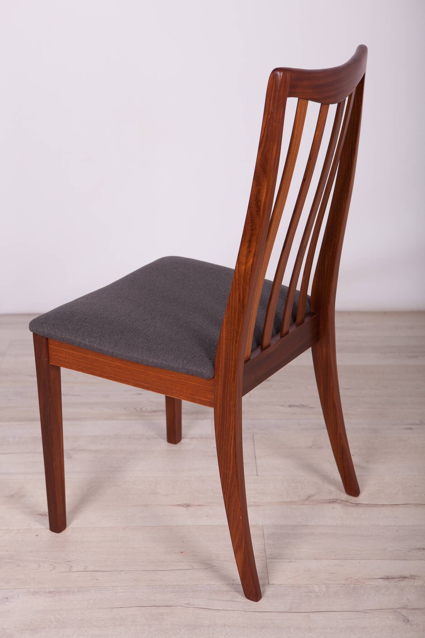 Mid-Century Teak and Fabric Dining Chairs by Leslie Dandy for G-Plan, 1960s, Set of 6