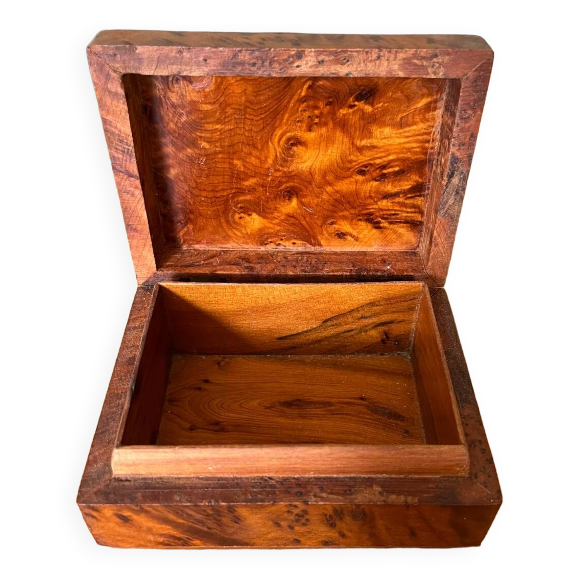 Rectangular wooden box
