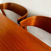 Dining table and its 4 chairs, Denmark, 1960