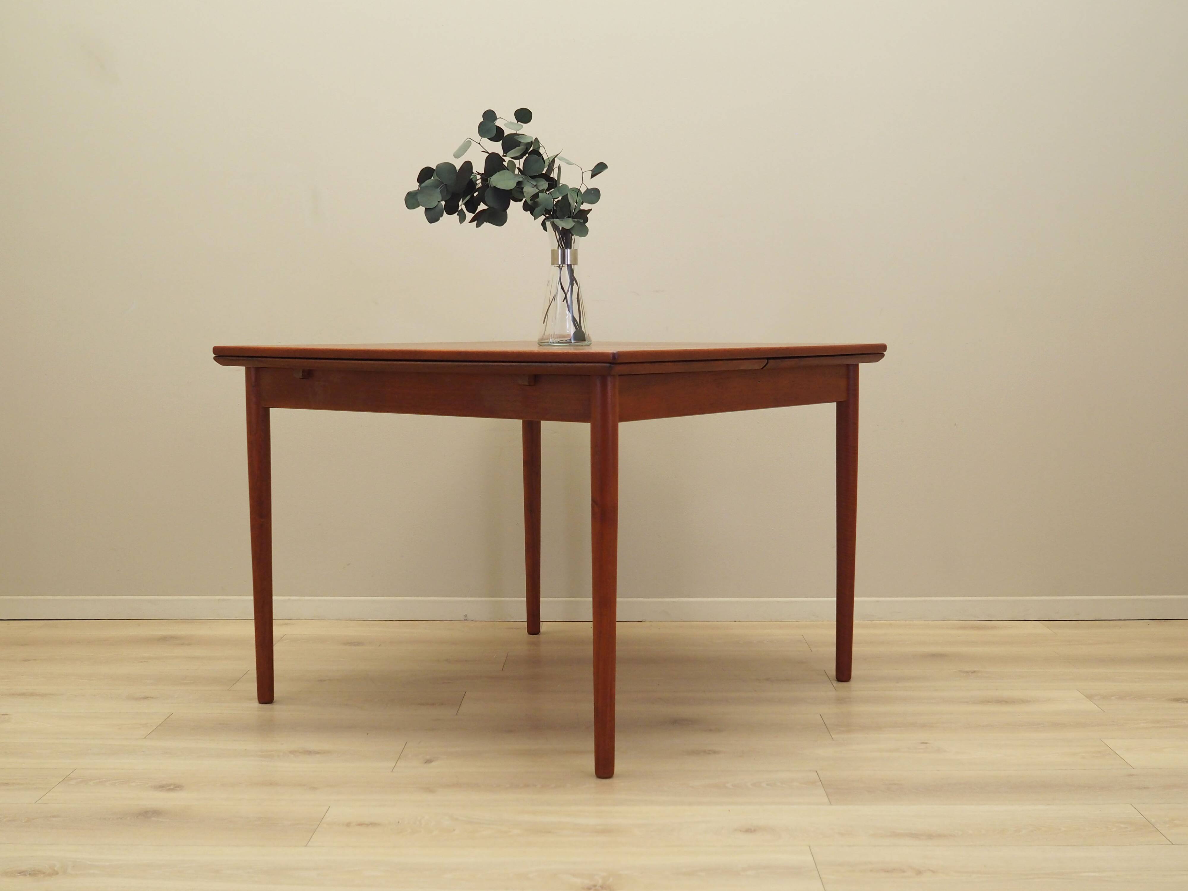 Teak table, Danish design, 1970s, production: Denmark