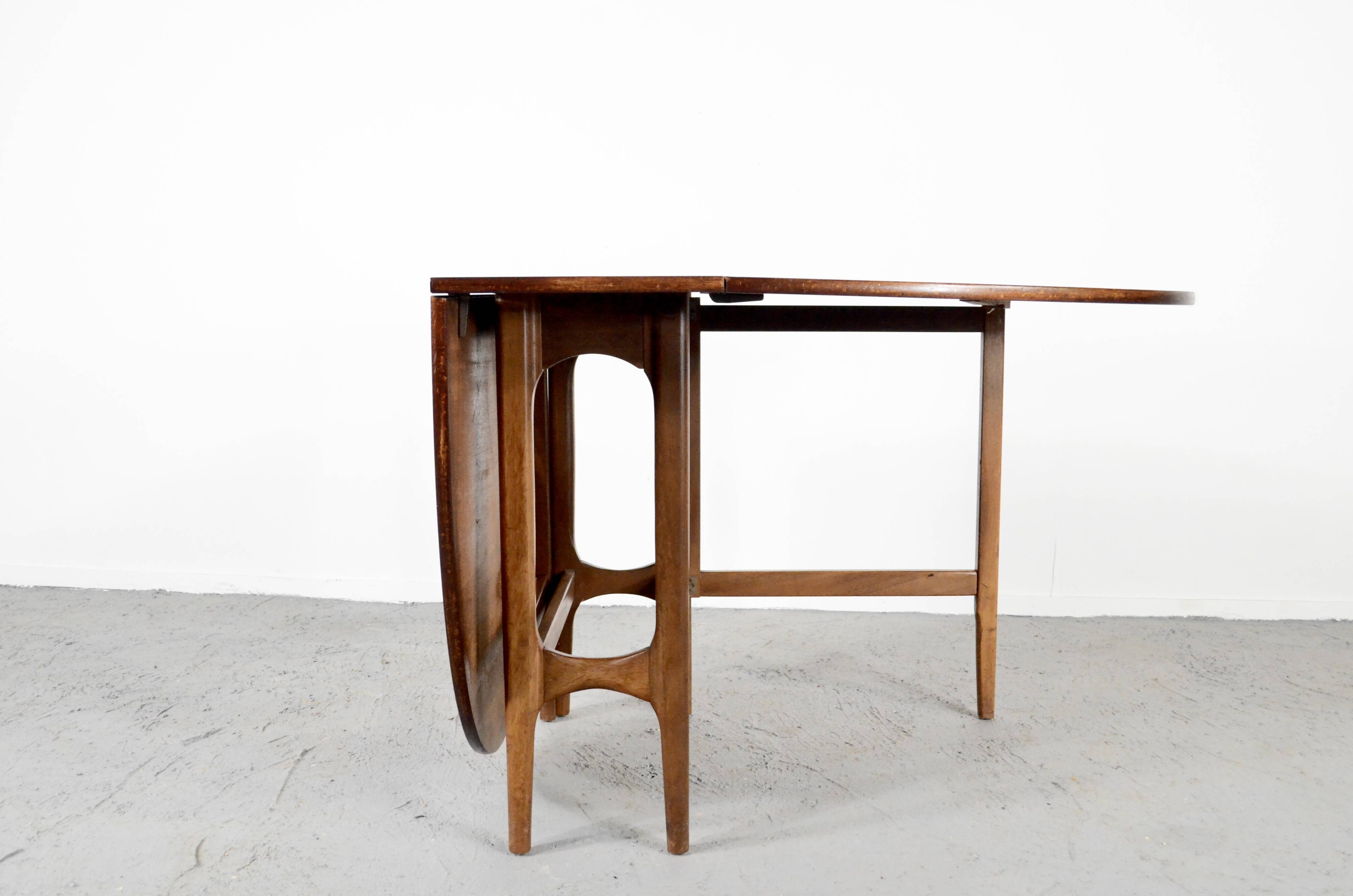 Midcentury Drop Leaf Teak Table. Vintage Modern / Retro / Danish Style.