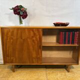 Mid Century Retro Teak & Glass Bookcase by Herbert E. Gibbs Circa 1960