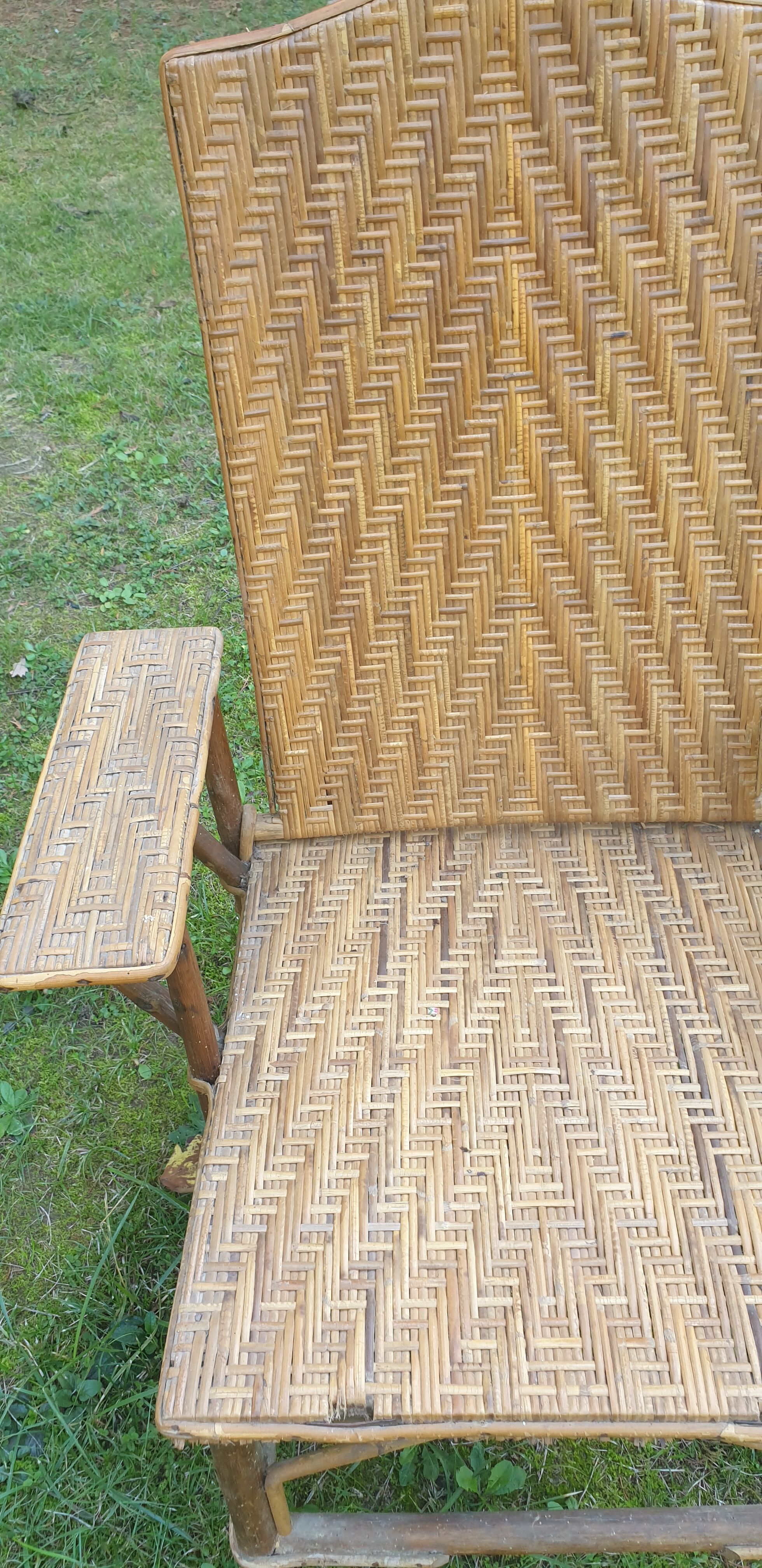 Rattan armchair