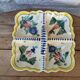 Old ceramic compartment plate HB Henriot Quimper