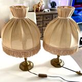 Lot 2 lampes de chevet anciennes